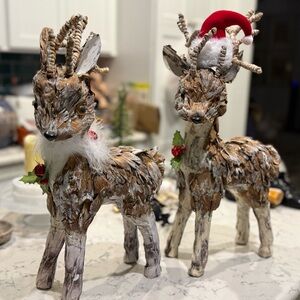 Festive Reindeer Holiday Decor Set